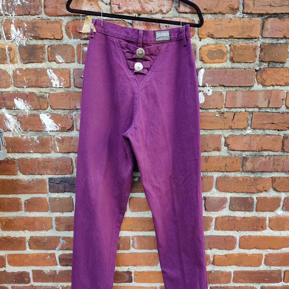 Vintage RoughRiders purple denim